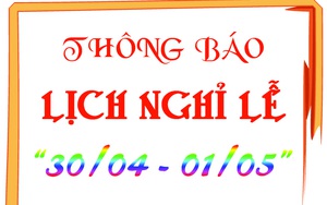 Dịp 30/4 sắp tới, được nghỉ mấy ngày?