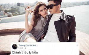 Trương Quỳnh Anh gây xôn xao khi tuyên bố chính thức ly hôn