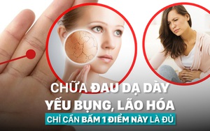Người bị đau dạ dày, yếu bụng, lão hóa sớm: Chỉ cần bấm vào 1 điểm này là đủ!