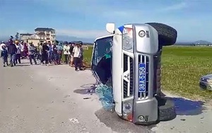 Khai nhận của giám đốc công ty vệ sỹ điều khiển ô tô Fortuner tông lật xe CSGT