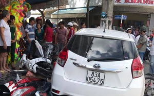 Vụ công an lái ô tô tông 7 xe máy: 'Không có chuyện lấy xe tang vật đi nhậu gây tai nạn'