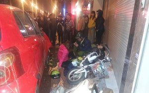 Hà Nội: Ô tô mất lái đâm hàng loạt phương tiện giao thông, 6 người bị thương
