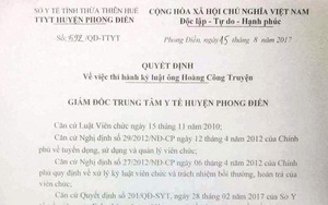 Giám đốc Sở y tế Thừa Thiên Huế dẫn đoàn công tác đến tận nơi xin lỗi bác sĩ nói xấu Bộ trưởng