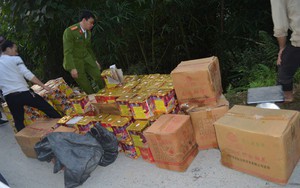 Công an Hà Giang thu giữ gần 600kg pháo tại bìa rừng