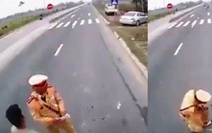 Điều chuyển công tác CSGT có hành động giẫm lên vật nghi là tiền
