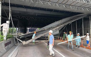 Tài xế tông sập giàn giáo ở hầm Thủ Thiêm nói gì?