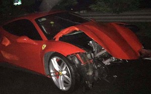 Siêu xe Ferrari gặp nạn, ca sĩ Tuấn Hưng "liên tục xin lỗi vì không thể trả lời lúc này"