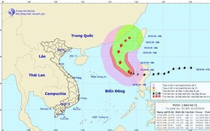 Tin mới nhất về diễn biến bão số 7 trên Biển Đông