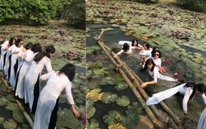 "Thảm họa" thực sự đến với 8 cô gái mặc áo dài chụp hình trên chiếc cầu sắp gãy