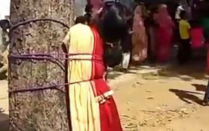 Chạy trốn cùng người yêu không thành, cô gái trẻ phải đối mặt với đòn trừng phạt dã man