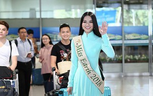 Vì sao Hoa hậu Trái đất Phương Khánh không đội vương miện khi về nước?