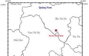 Khu vực thủy điện Sông Tranh 2 lại xảy ra động đất