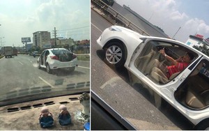 Hình ảnh chiếc ô tô "bao mát" khiến người đi đường giật mình thảng thốt