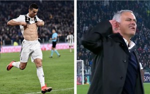 Ăn mừng bàn thắng vào lưới Man United, 30 phút sau Ronaldo phải méo mặt trước Mourinho