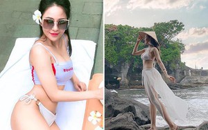 Hot girl Trâm Anh diện bikini, khoe lưng trần đầy gợi cảm
