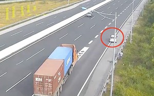 Đề nghị CSGT xử nghiêm ô tô 4 chỗ đi lùi trên cao tốc Hà Nội - Hải Phòng