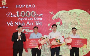 1.000 công nhân ở Sài Gòn, Đồng Nai, Bình Dương được tặng vé máy bay về quê ăn Tết