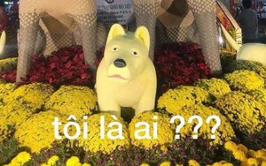Biểu tượng gia đình nhà chó "hờn cả thế giới" đã được tạo hình lại