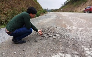 Đường trăm tỉ chưa nghiệm thu đã hỏng