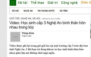 Vụ nữ sinh tự tử nghi do bị tung clip hôn bạn nam trong lớp: Xác minh trang tin đăng clip