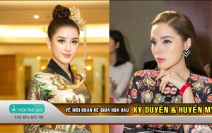 VIDEO: Hoa hậu Kỳ Duyên nói gì về mối quan hệ với Á hậu Huyền My?