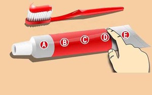 Từ vị trí bóp kem đánh răng đoán biết bạn thuộc kiểu người nào