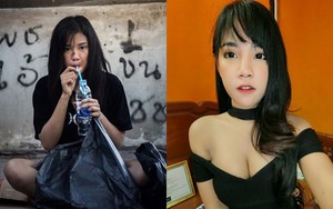 Cô gái ăn mày "biến hình" thành người mẫu nóng bỏng