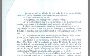 Vụ cô giáo bị phụ huynh ép quỳ: Hiệu trưởng nhận trách nhiệm!