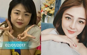 Màn lột xác ngoạn mục sau 1 năm, từ mặt vuông mũi tẹt trở nên thanh thoát chẳng ai nhận ra