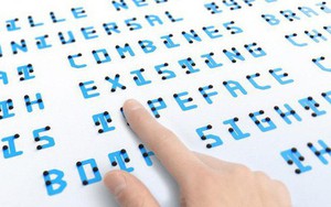 Đây là font chữ kết hợp giữa chữ nổi Braille, các ký tự Latin và tiếng Nhật