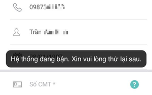 App treo cứng, khách hàng Viettel hoang mang vì không thể đăng ký thông tin thuê bao online