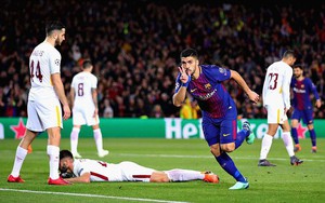 Được "tặng không" 2 bàn thắng, Barcelona đè bẹp AS Roma