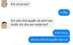 Mùng 1, cô gái nổi điên khi bạn cũ đòi lại vở cách đây 8 năm, không có phải đền tiền