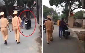 Đi xe không đội mũ bảo hiểm, thanh niên "dùng tiểu xảo" khi gặp CSGT