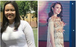 Tạm biệt 32kg mỡ thừa, cô bạn từng nặng 90kg đoạt ngay danh hiệu Hoa khôi ĐH Ngoại Thương 2018