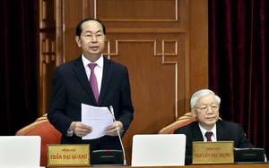 Chủ tịch nước Trần Đại Quang điều hành ngày làm việc đầu tiên Hội nghị Trung ương 7