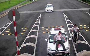 Bắt khẩn cấp lái taxi tông nhân viên an ninh sân bay rồi hất lên nắp capo