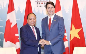 Thủ tướng Nguyễn Xuân Phúc hội đàm với Thủ tướng Canada