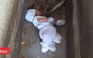 Giải cứu bé trai 2 tháng tuổi bị bỏ rơi giữa nghĩa địa