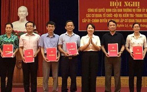 Công bố quyết định hợp nhất một số cơ quan đảng - chính quyền