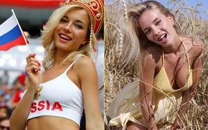 Nữ CĐV Nga xinh đẹp nhất World Cup: Là sao phim người lớn, đã đăng quang Hoa hậu
