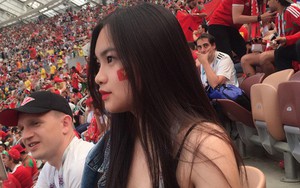 Danh tính thiếu nữ Việt ngồi trên khán đài xem World Cup khiến dân tình ghen tị hết nấc