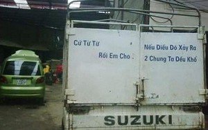 Lời "cự tuyệt tình yêu" dán ở đuôi ô tô khiến cánh tài xế tỉnh ngủ