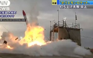 Video: Tên lửa rơi ngược trở lại bệ phóng rồi phát nổ khủng khiếp tại Nhật Bản