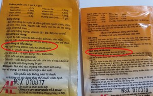 “Thuốc” Oresol ghi sai liều lượng pha chế trên bao bì: Vẫn bán tràn lan