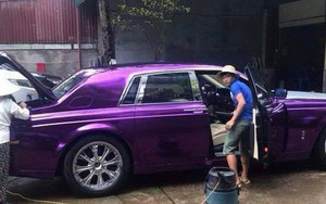 Xuất hiện chiếc Rolls-Royce màu tím thủy chung độc đáo trên phố Hà Nội