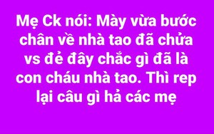 Vừa cưới đã có bầu, nàng dâu bị mẹ chồng chọc ngoáy "chắc gì đã là con cháu nhà tao", chị em tức giận hiến kế bật lại