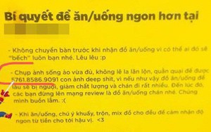 Bảng nội quy đang nổi nhất MXH lúc này: "Đi ăn cỗ về mất chỗ", ở trên khuyên chụp ảnh vừa đủ ở dưới lại cấm chụp ảnh...