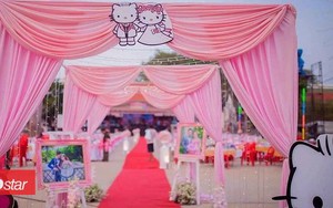 Trở về tuổi thơ với đám cưới Hello Kitty của cặp đôi 9X