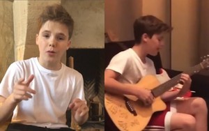Quý tử nhà Beckham đang trên đà trở thành Justin Bieber thứ hai